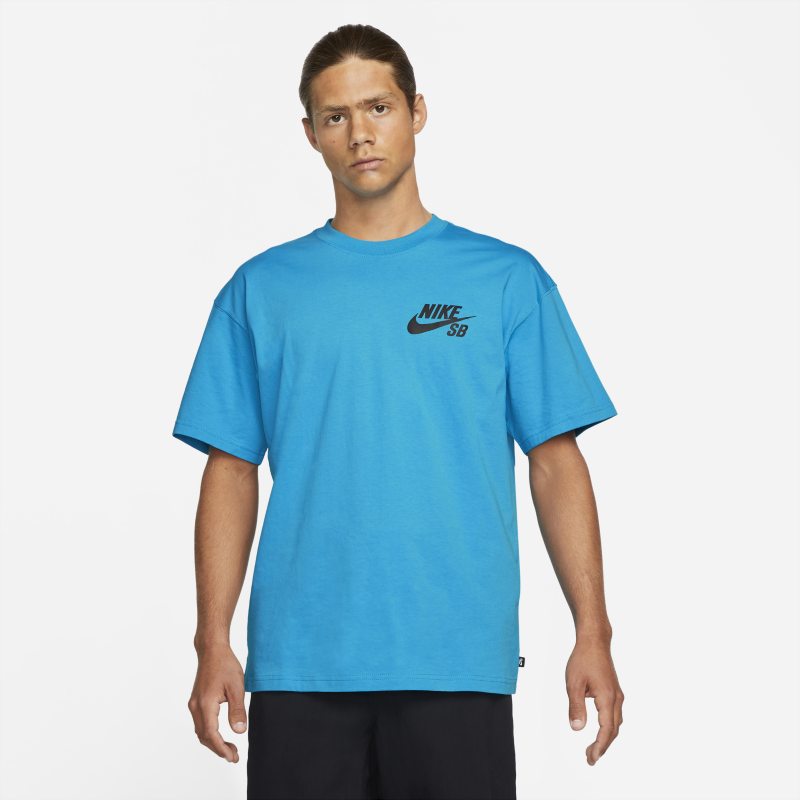 T-shirt do skateboardingu z logo Nike SB - Niebieski