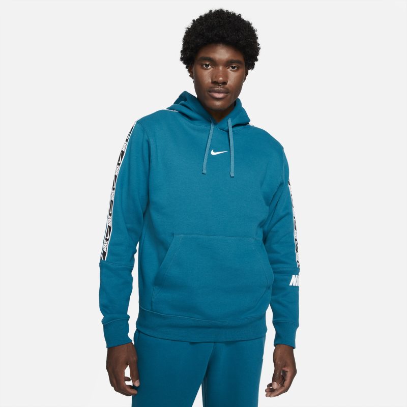 Fleecehuvtröja Nike Sportswear för män - Blå