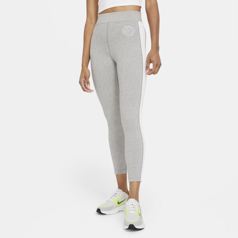 Leggings i 7/8-längd Nike Sportswear Femme med hög midja för kvinnor - Grå