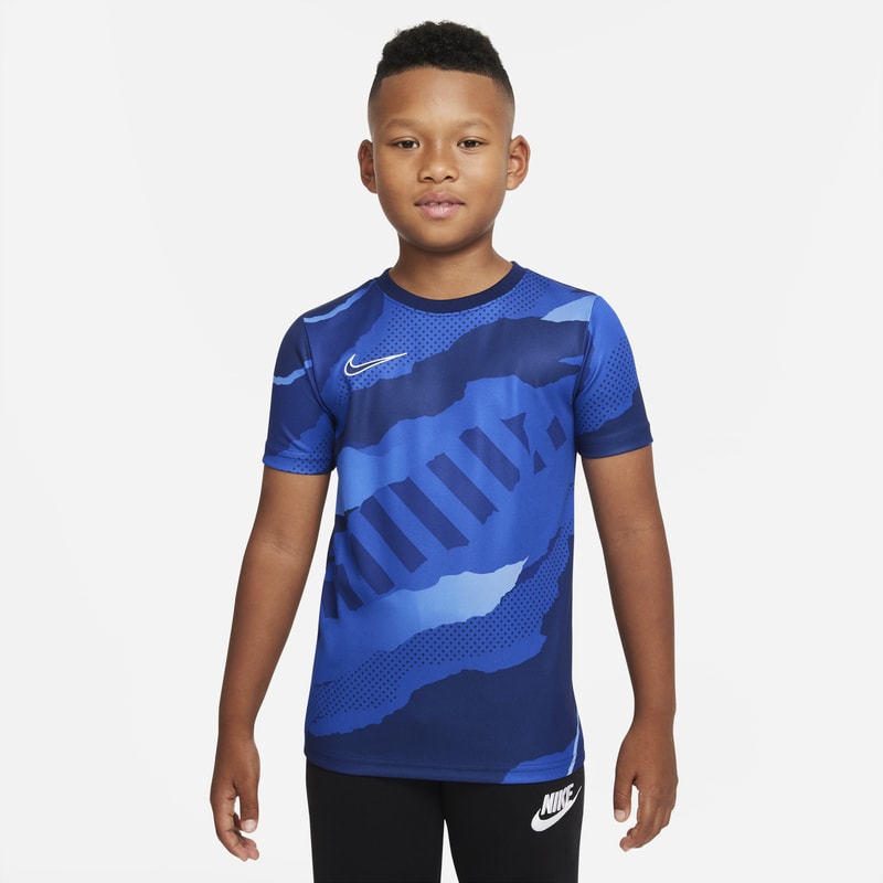 Kortärmad fotbollströja Nike för ungdom - Blå