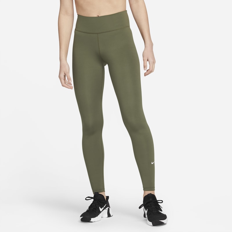 Leggings med mellanhög midja Nike One för kvinnor - Grön