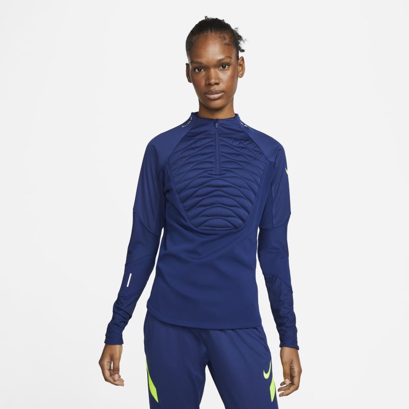 Nike Therma-FIT Strike Winter Warrior Camiseta de entrenamiento de fútbol - Mujer - Azul Nike