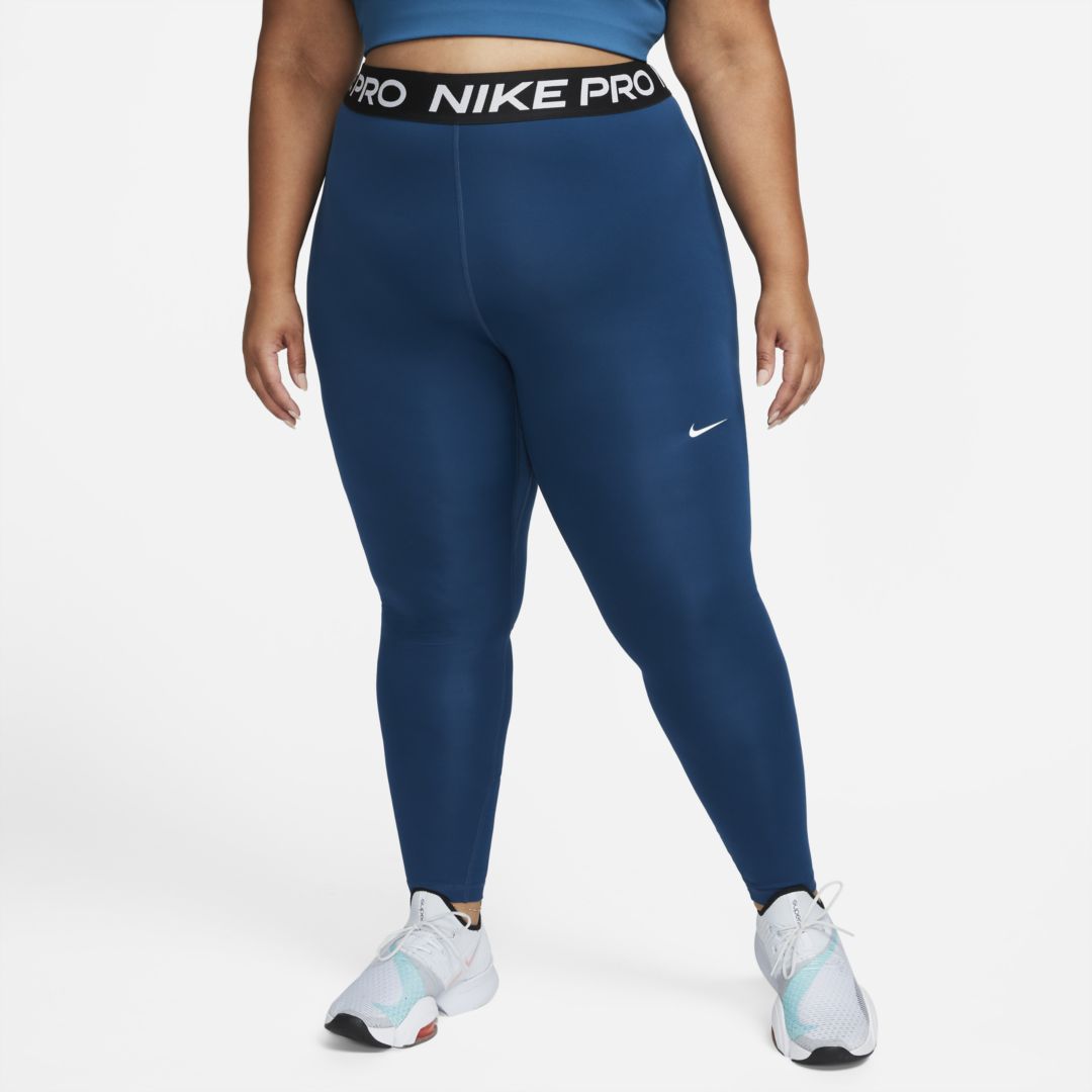 Nike Pro Hyperwarm Fade Tights - Women's - Blue / Light Green