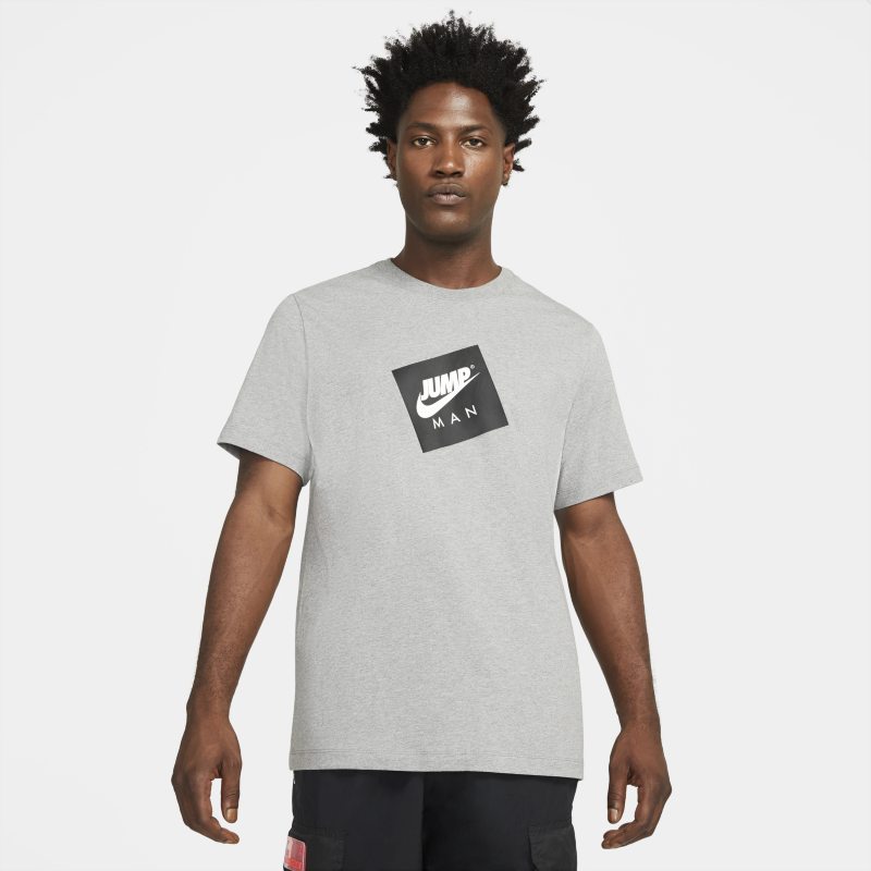Kortärmad t-shirt Jordan Jumpman Box för män - Grå