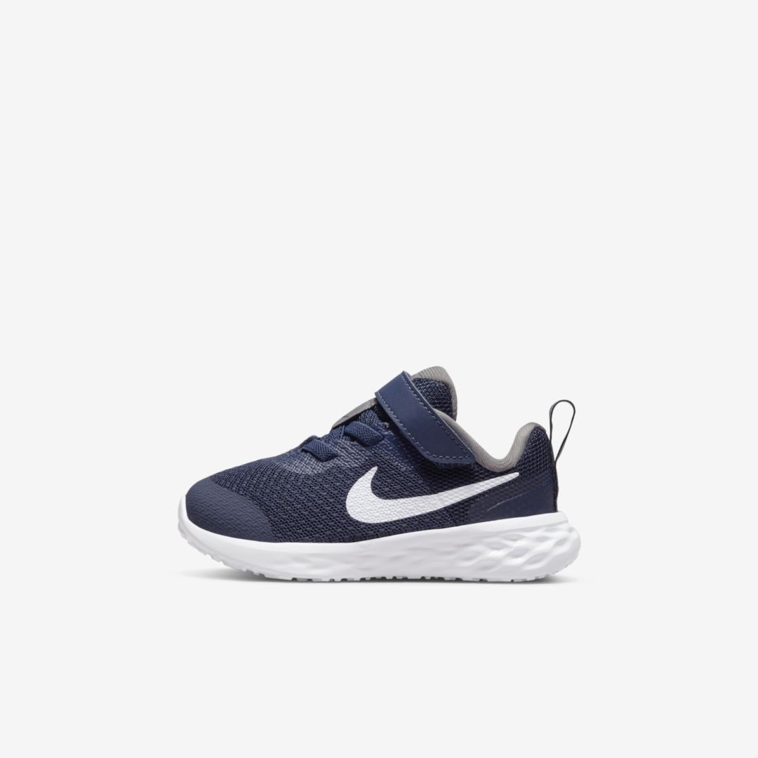 Nike Revolution 6 Baby/toddler Shoes In Midnight Navy,flat Pewter,white