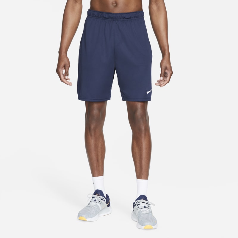Stickade träningsshorts Nike Dri-FIT 20 cm för män - Blå