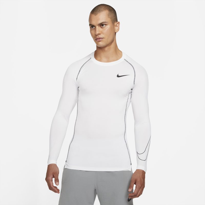 Nike Pro Dri-FIT Camiseta de manga larga y ajuste ceñido - Hombre - Blanco Nike