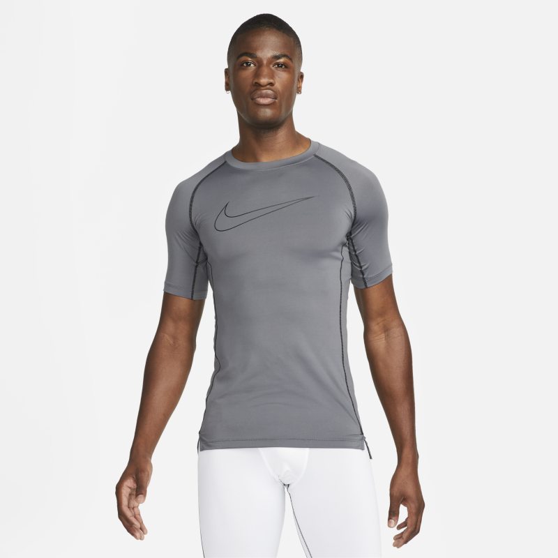 Nike Pro Dri-FIT Camiseta de manga corta y ajuste ceñido - Hombre - Gris Nike