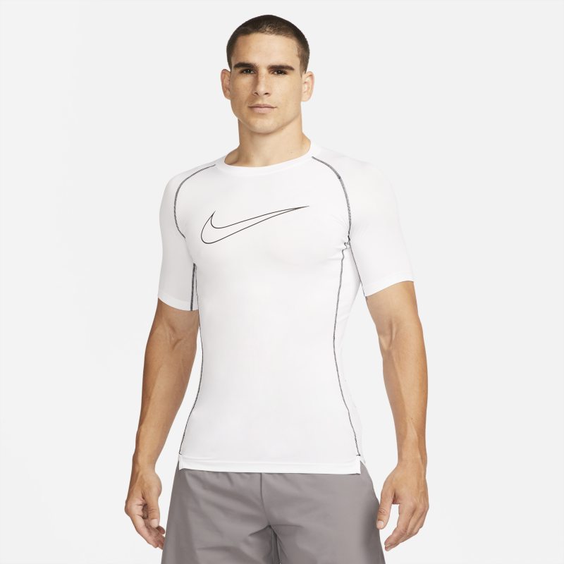 Nike Pro Dri-FIT Camiseta de manga corta y ajuste ceñido - Hombre - Blanco Nike