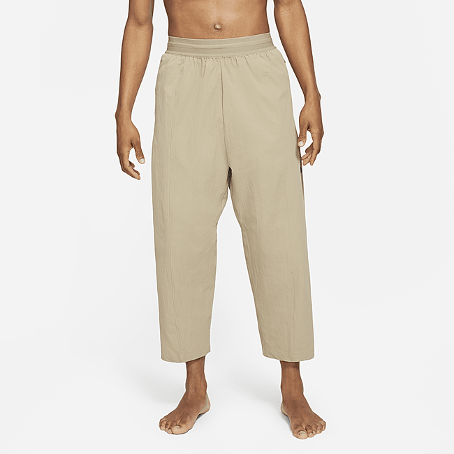 фото Мужские укороченные брюки nike yoga dri-fit - коричневый