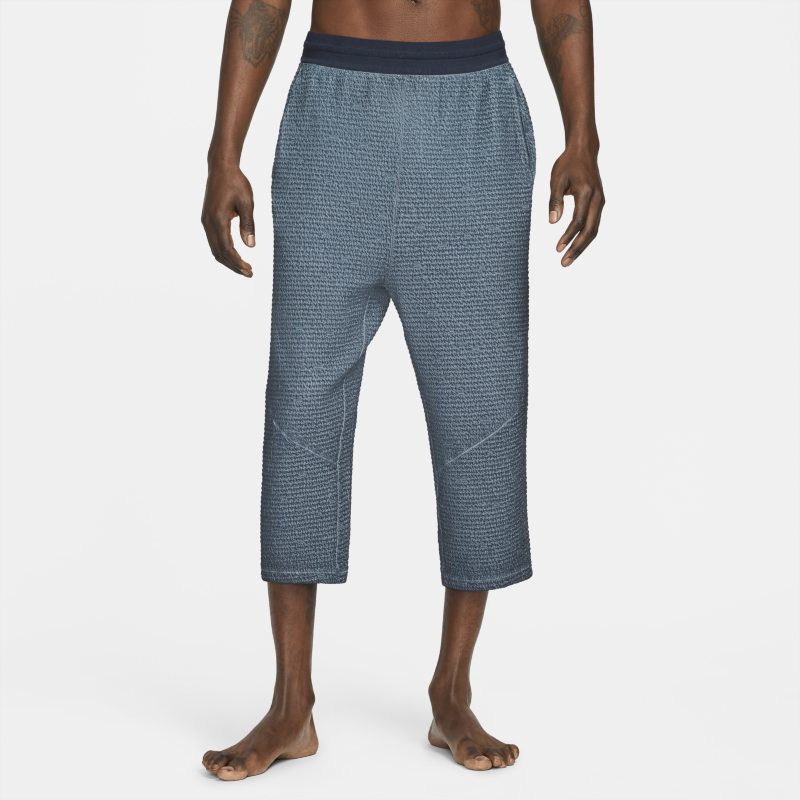 Męskie spodnie o długości 3/4 Nike Yoga - Niebieski