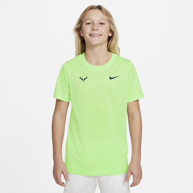 фото Теннисная футболка для мальчиков школьного возраста rafa - зеленый