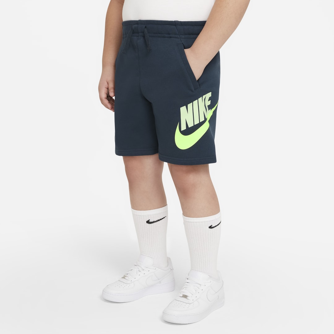 Nike Sportswear Club Big Kids' Shorts (extended Size) In Deep Ocean