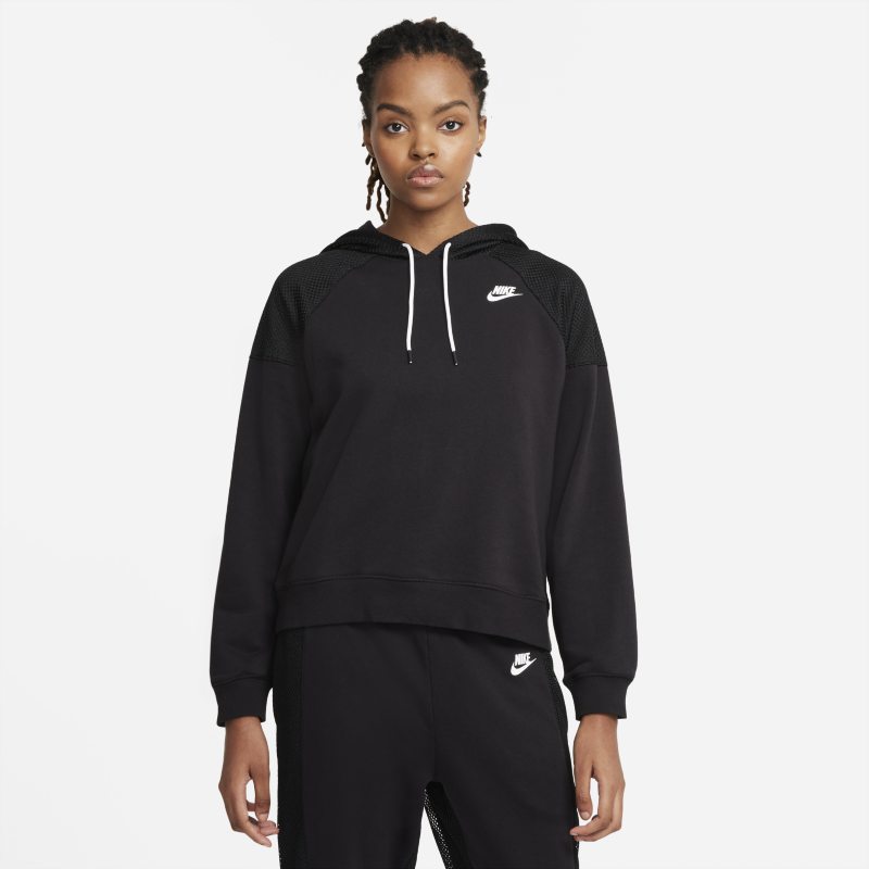 Serena Design Crew Sudadera con capucha de tenis de tejido Fleece - Mujer - Negro Nike