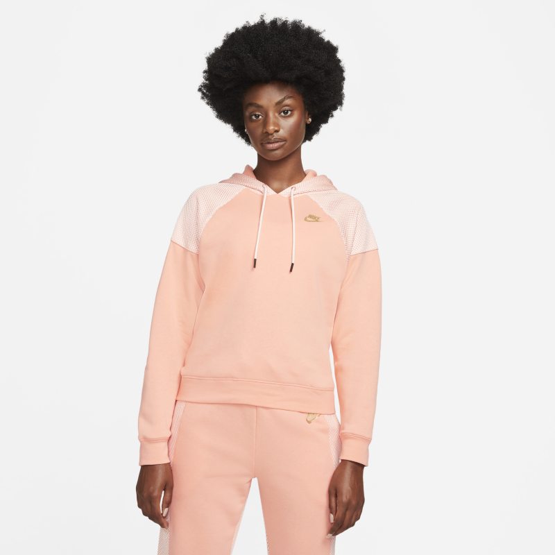 Serena Design Crew Sudadera con capucha de tenis de tejido Fleece - Mujer - Rosa Nike