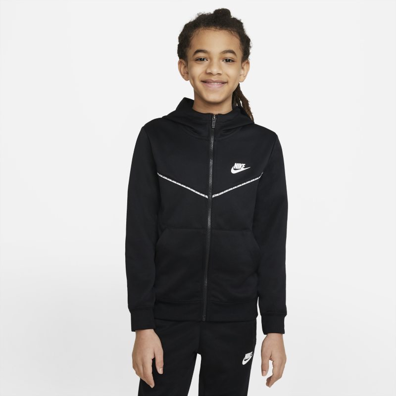 Nike Sportswear Sudadera con capucha con cremallera de entrenamiento - Niño - Negro Nike