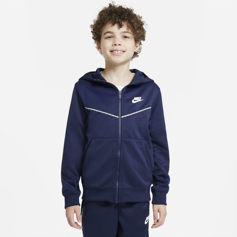 Nike Sportswear Sudadera con capucha con cremallera de entrenamiento - Niño - Azul Nike