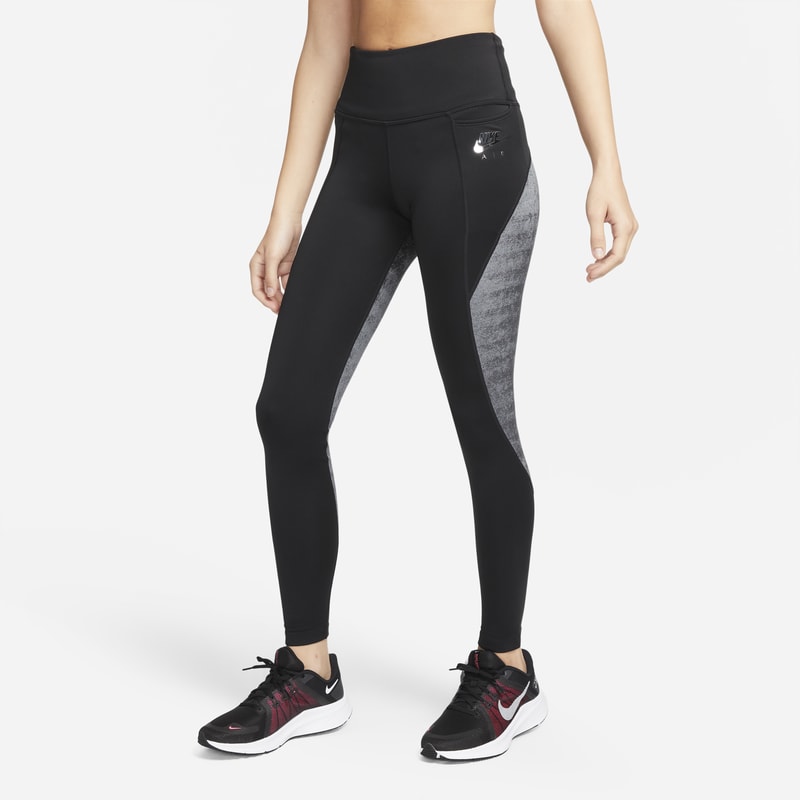 Damskie legginsy do biegania z kieszonką Nike Air Dri-FIT Fast - Czerń