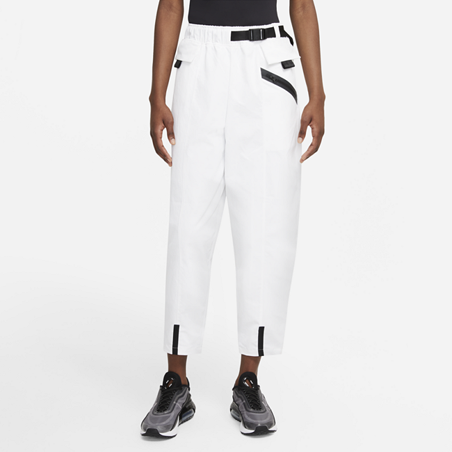 Nike Sportswear Tech Pack vid, vevd damebukse - White