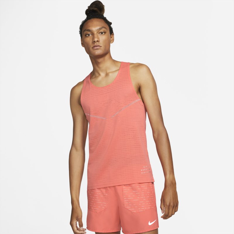 Nike Dri-FIT ADV Run Division Camiseta de tirantes de running - Hombre - Naranja Nike
