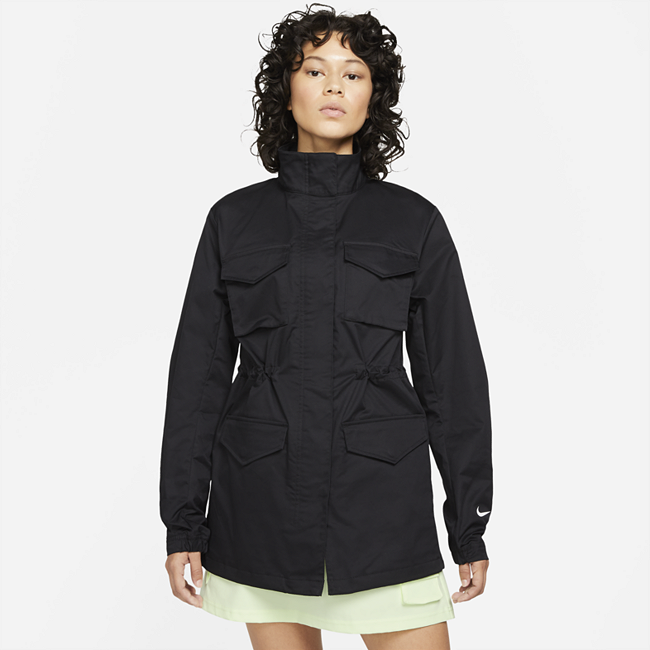 Nike Sportswear M65 Essentials vevd jakke til dame - Black