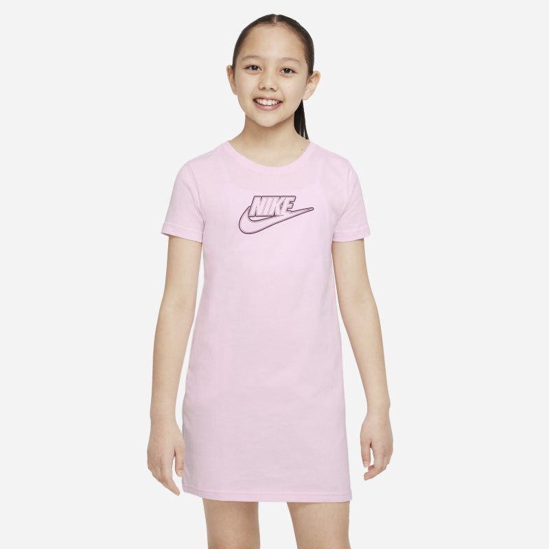 Sukienka typu T-shirt dla dużych dzieci (dziewcząt) Nike Sportswear - Różowy