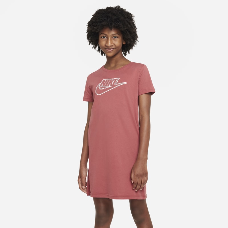 T-shirtklänning Nike Sportswear för ungdom (tjejer) - Röd