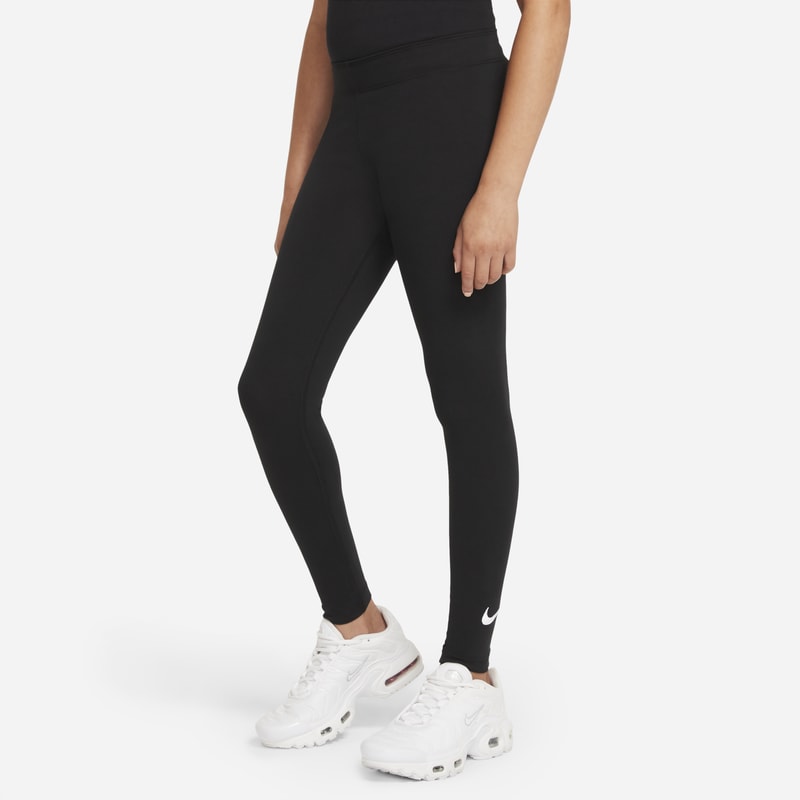 Image of Leggings con Swoosh Nike Sportswear Favorites - Ragazza - Nero