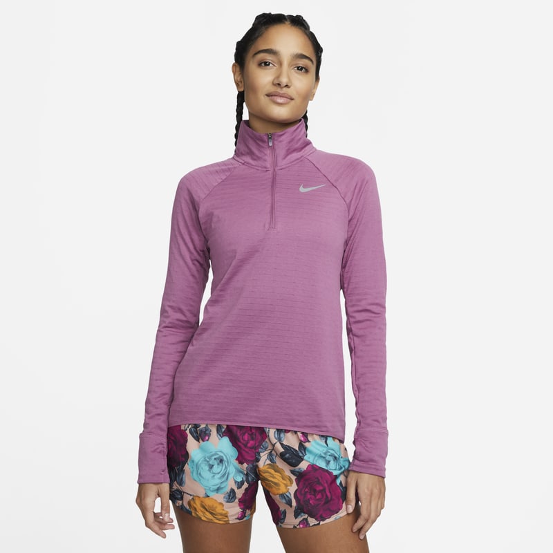 Nike Therma-FIT Camiseta de running de media cremallera - Mujer - Morado Nike