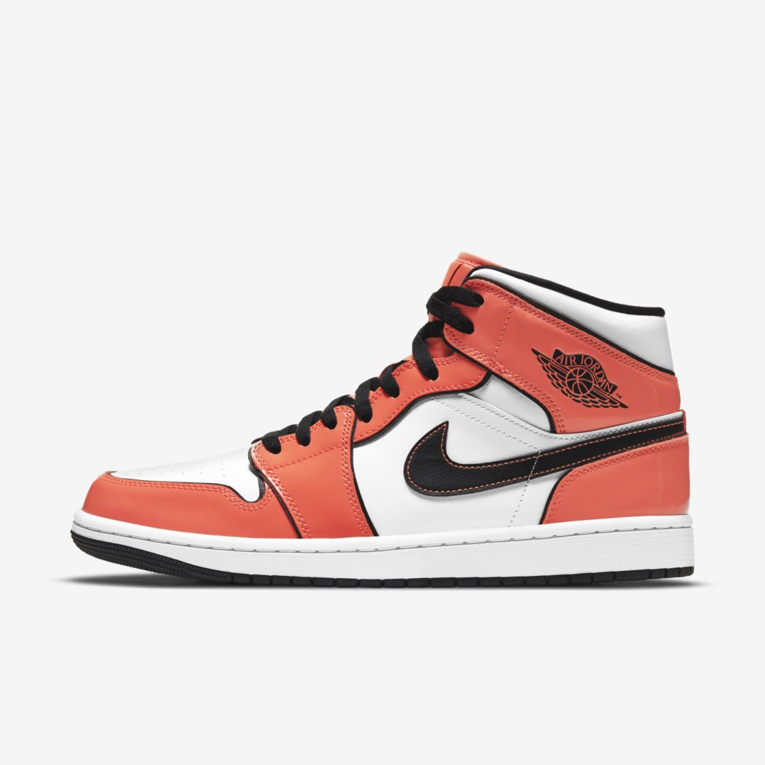 Jordan Air  1 Mid Se Men's Shoe In Turf Orange,white,black