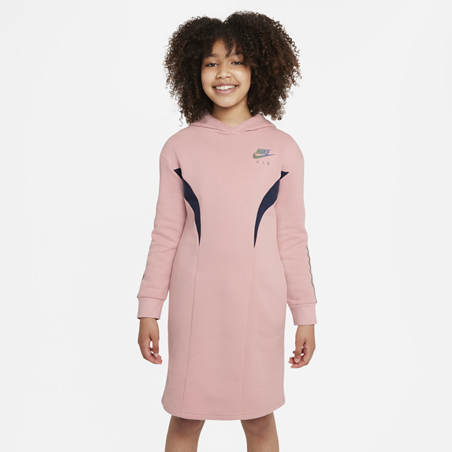 фото Флисовое платье для девочек школьного возраста nike air - розовый