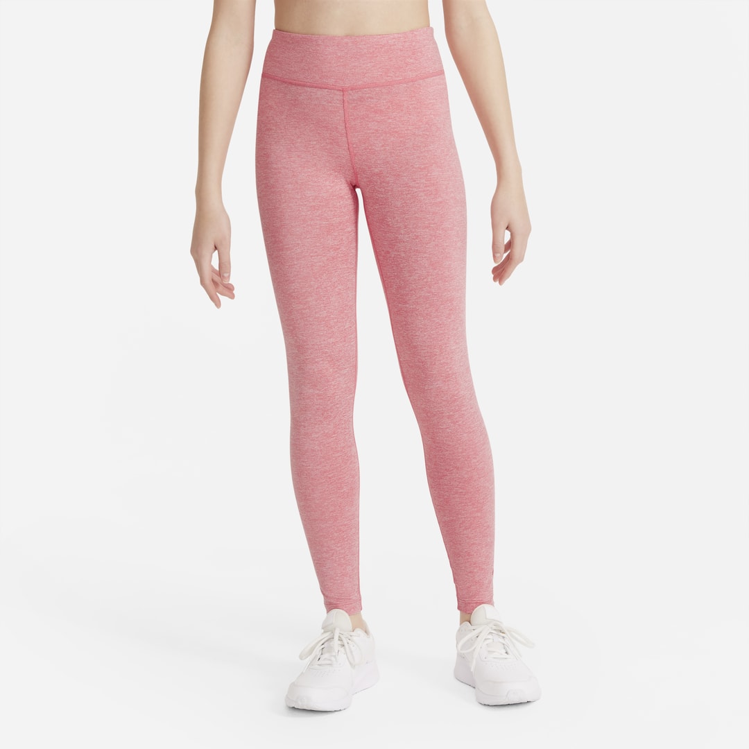 Nike Dri-fit One Luxe Big Kids' (girls') High-rise Leggings In Pink