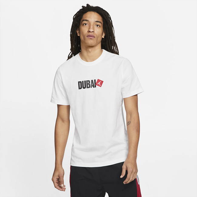 Мужская футболка с коротким рукавом Jordan Dubai - Белый