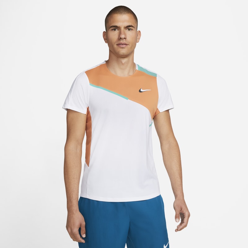Męska koszulka do tenisa NikeCourt Dri-FIT Slam - Biel