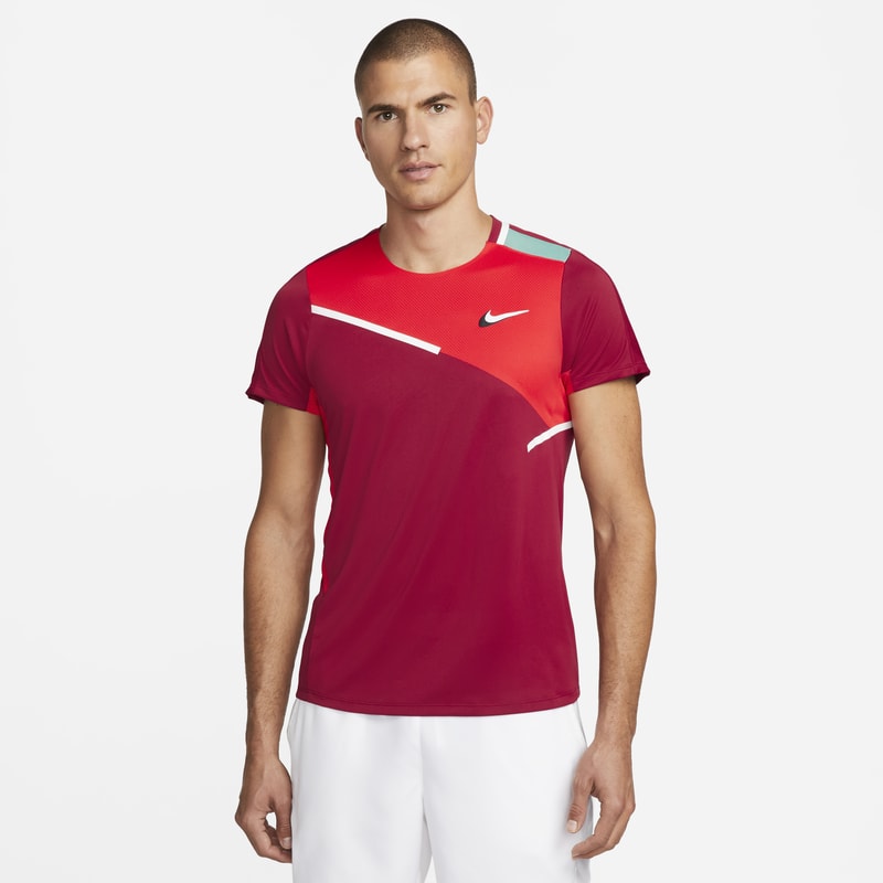 Męska koszulka do tenisa NikeCourt Dri-FIT Slam - Czerwony