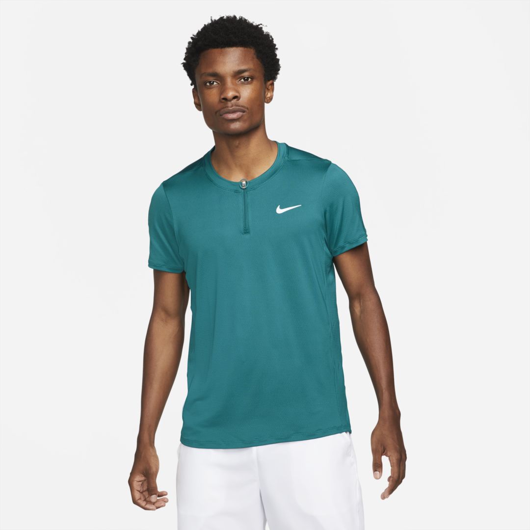 Nike Court Dri-fit Advantage Men's Tennis Polo In Bright Spruce,white