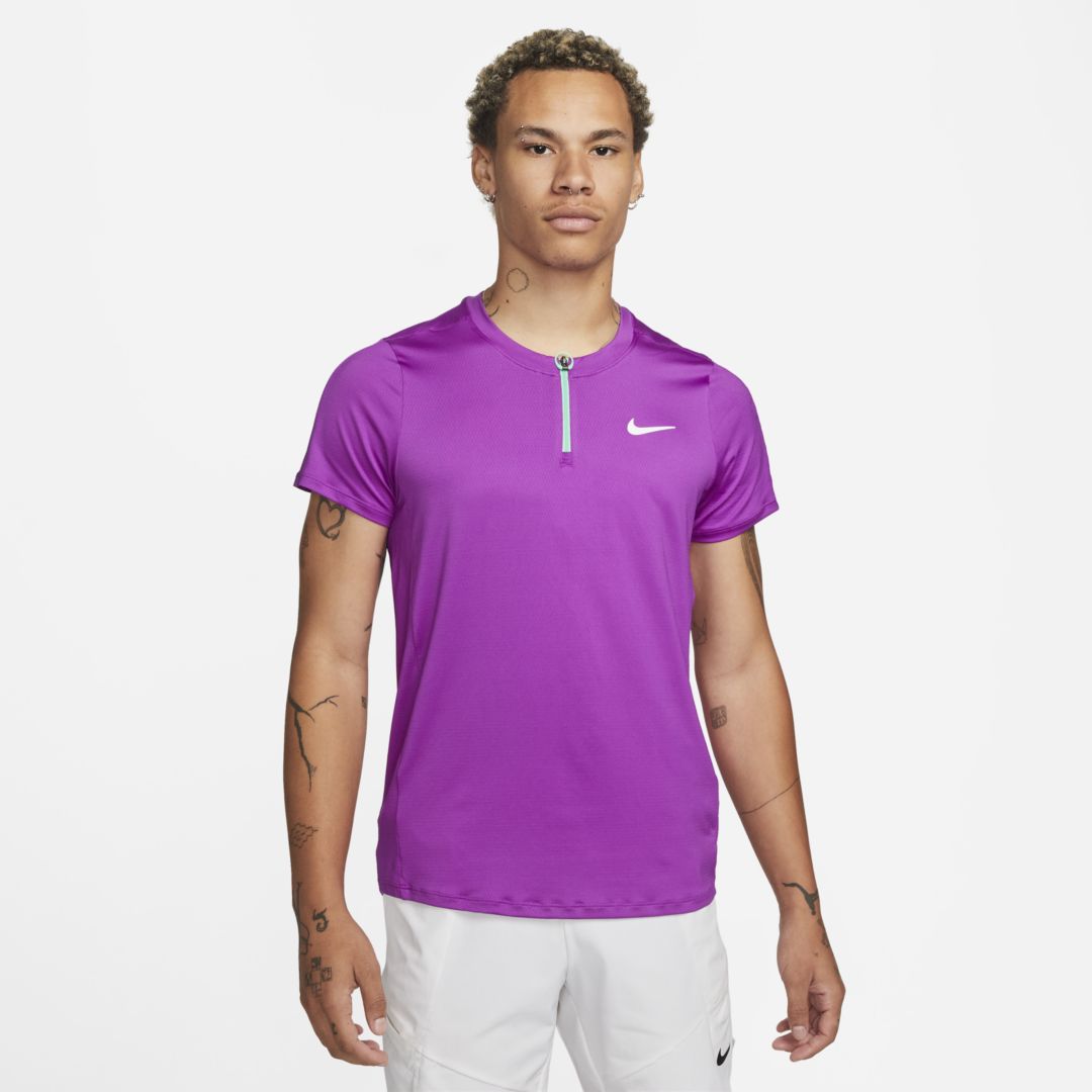 Nike Men's Court Dri-fit Advantage Tennis Polo In Purple