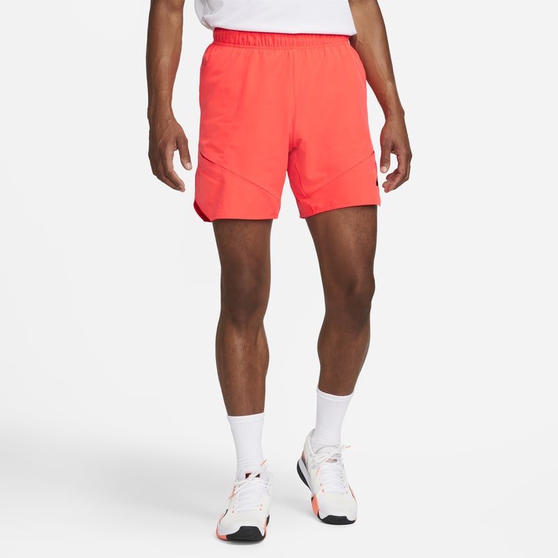 Męskie spodenki tenisowe 18 cm NikeCourt Dri-FIT Advantage - Czerwony
