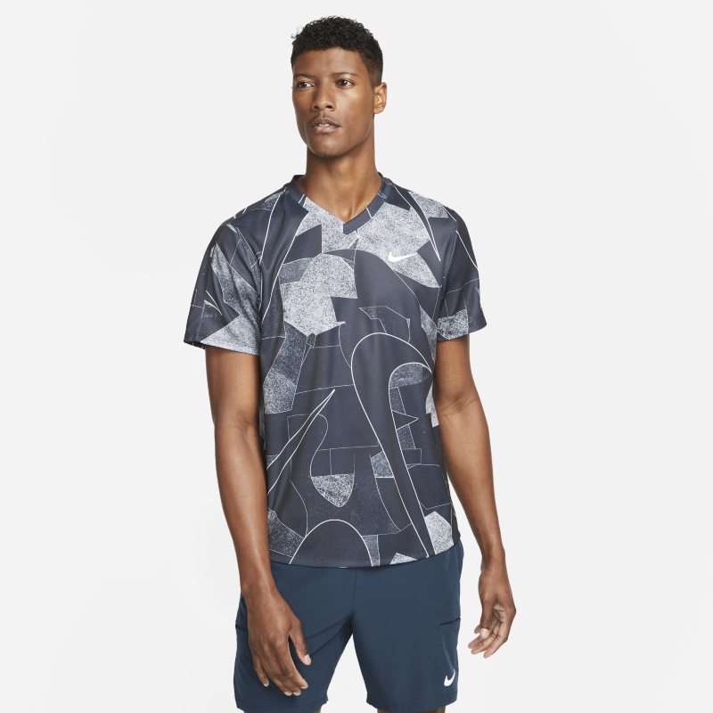 NikeCourt Dri-FIT Victory Camiseta de tenis con estampado - Hombre - Negro Nike