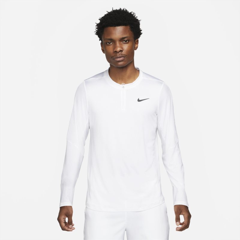 NikeCourt Dri-FIT Advantage Men's Half-Zip Tennis Top - White