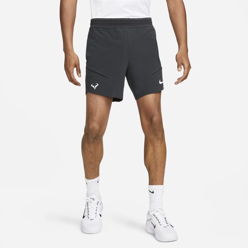 Tennisshorts 18 cm NikeCourt Dri-FIT ADV Rafa för män - Svart