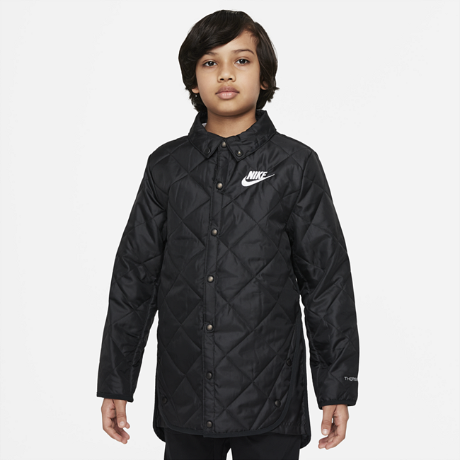 фото Куртка с синтетическим наполнителем для школьников nike sportswear - черный