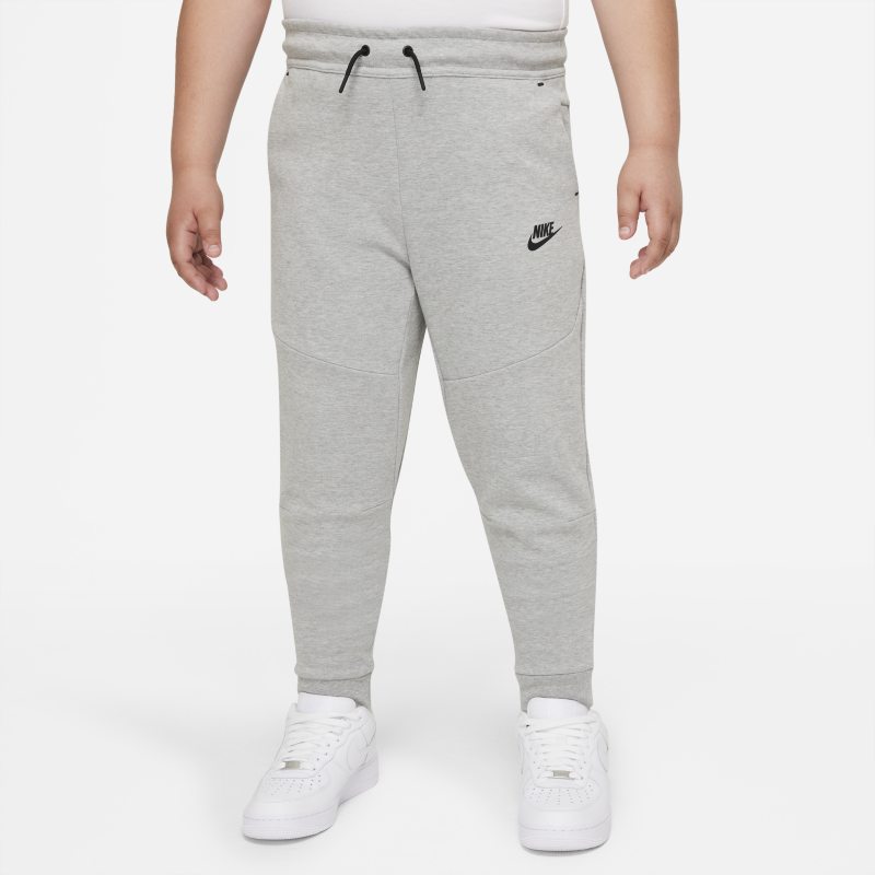 Spodnie dla dużych dzieci (chłopców) Nike Sportswear Tech Fleece (szersze rozmiary) - Szary