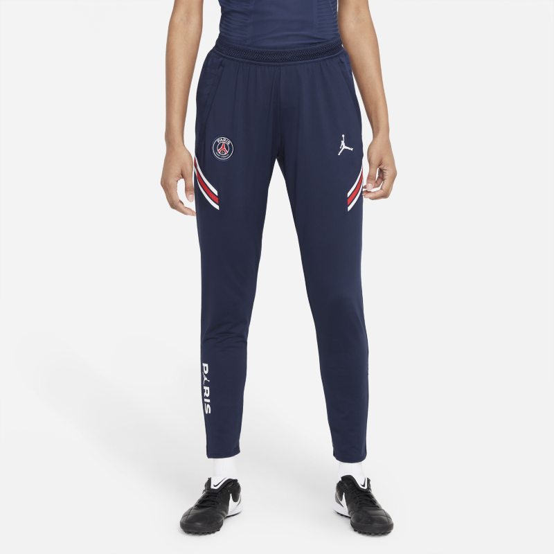 Damskie spodnie piłkarskie Nike Dri-FIT Soccer Paris Saint-Germain Strike - Niebieski