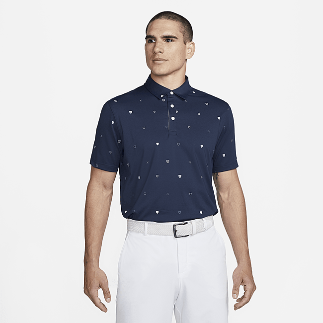 Nike Dri-FIT Player golfskjorte med trykk til herre - Blue