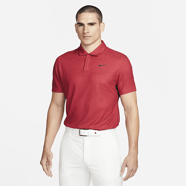 Nike Dri-FIT ADV Tiger Woods golfskjorte til herre - Red