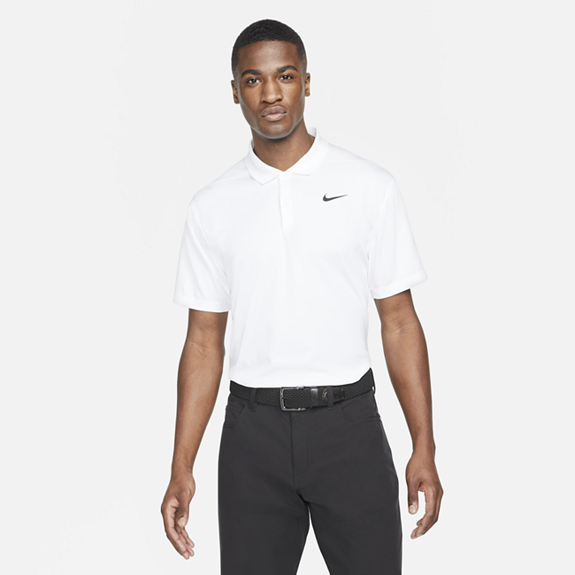 Nike Dri-FIT Victory golfskjorte til herre - White