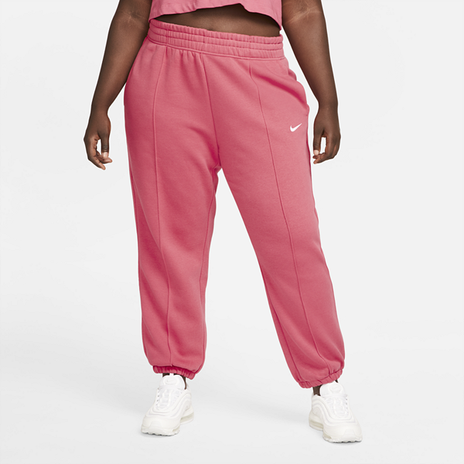 Женские флисовые брюки Nike Sportswear Trend (большие размеры) - Розовый No name 00195242734759