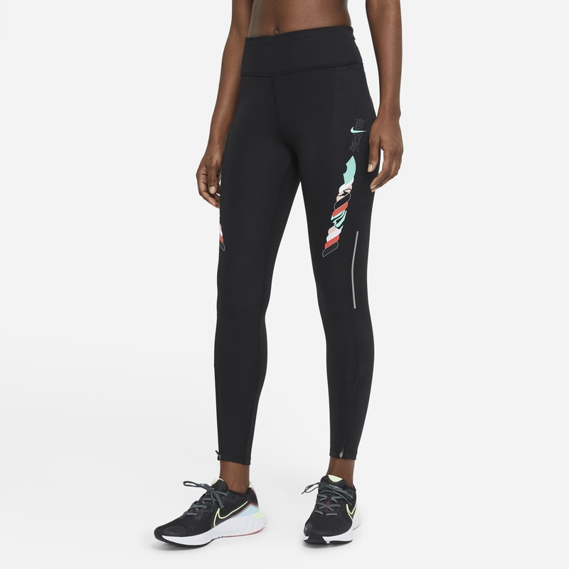 Nike Epic Fast Tokyo Leggings de running de 7/8 de talle medio - Mujer - Negro Nike