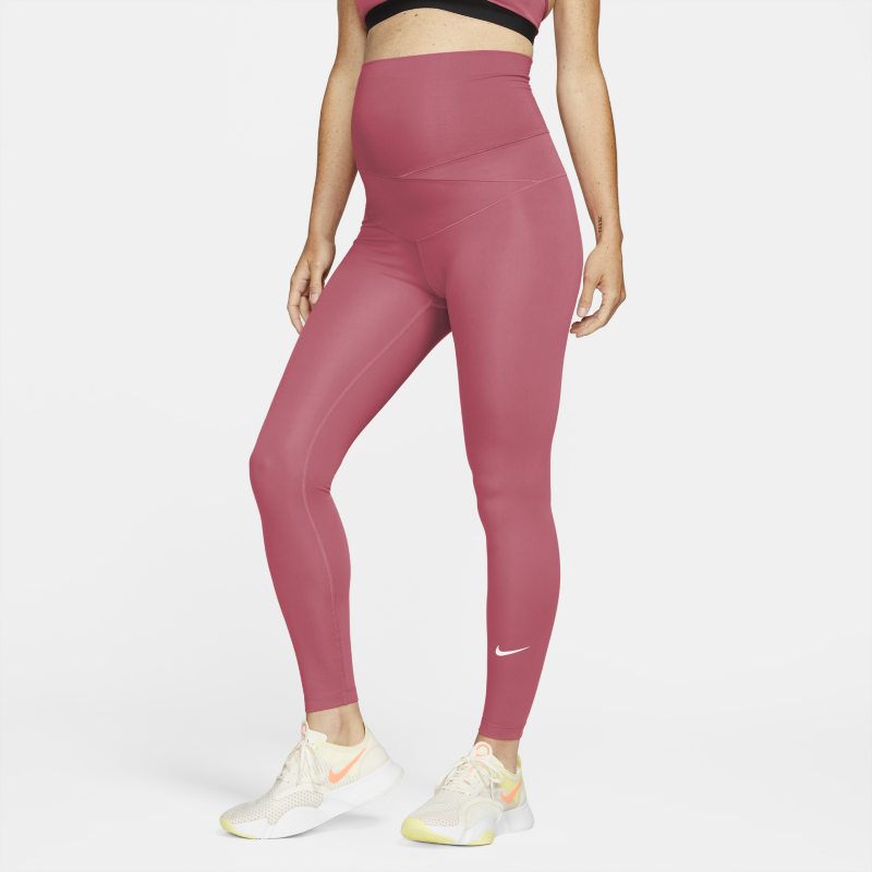 Image of Nike One (M) Legging met hoge taille voor dames (positiekleding) - Roze